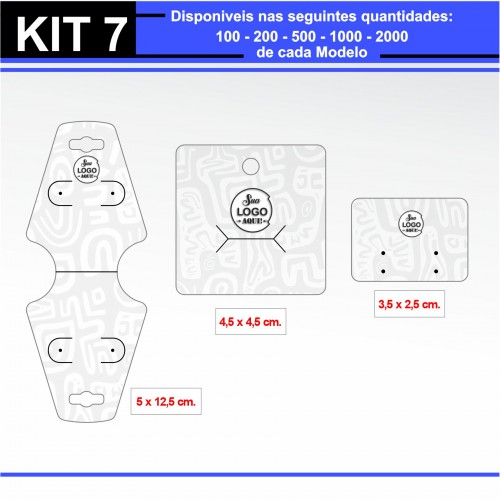 Kit 07 Etiquetas Semijóia